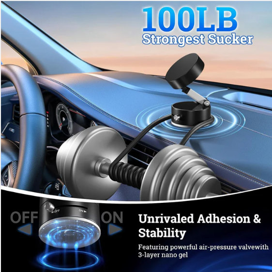 Vacuum Magnetic Mount – Smart Lock & Ultra Hold