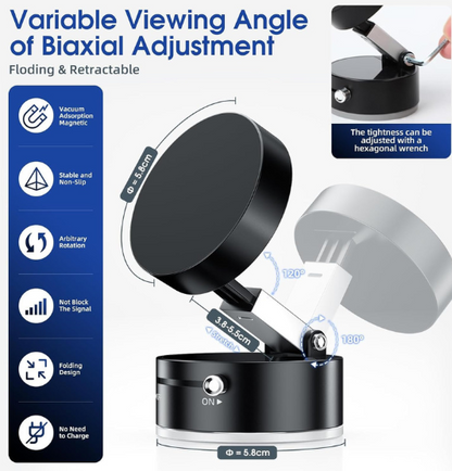 Vacuum Magnetic Mount – Smart Lock & Ultra Hold